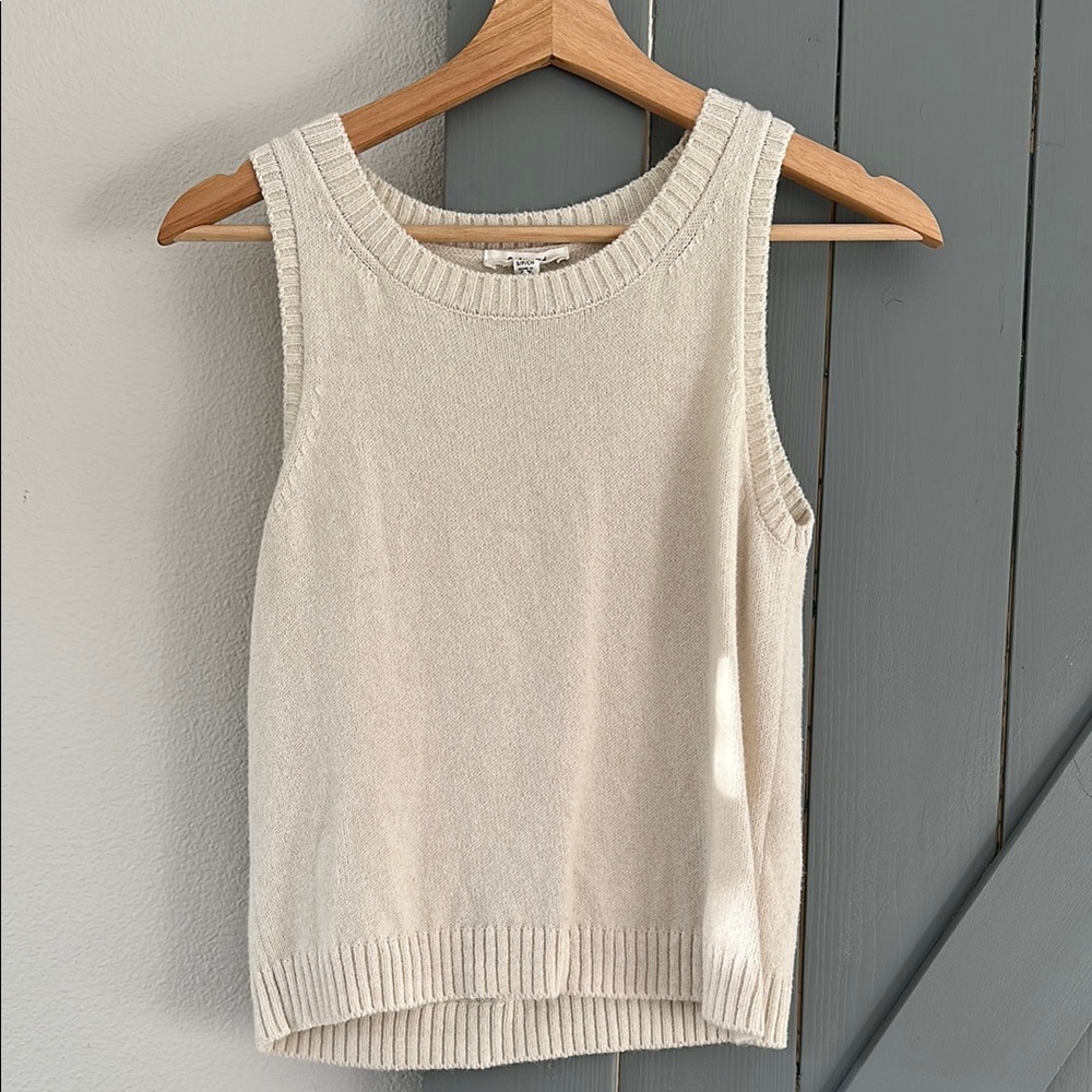 Cream Amber Sweater Tank